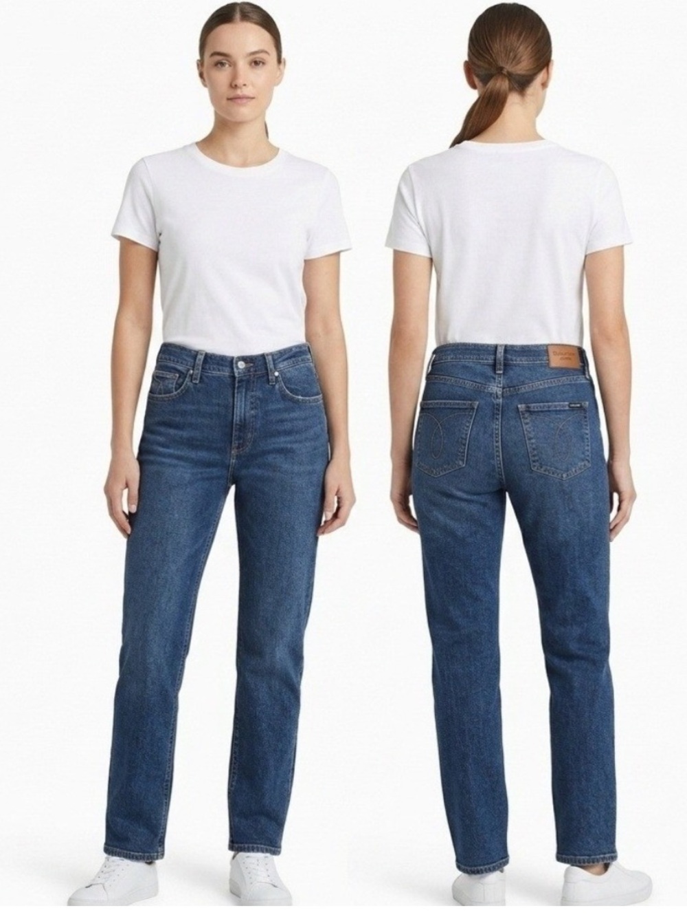 ❗️Calvin Klein High-Rise Straight Jeans Medium Wash